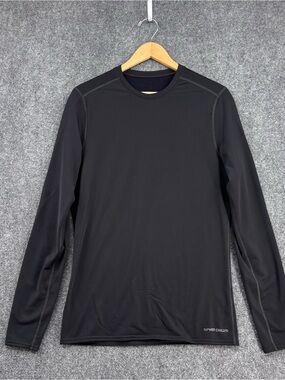 Hot Chillys Black Men’s Micro Elite Chamois Crew Neck Base Layer Size L